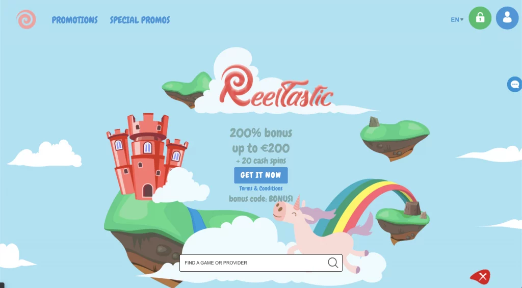 Reeltastic Homepage