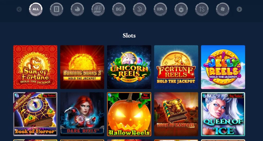 slots page Axe Casino Review